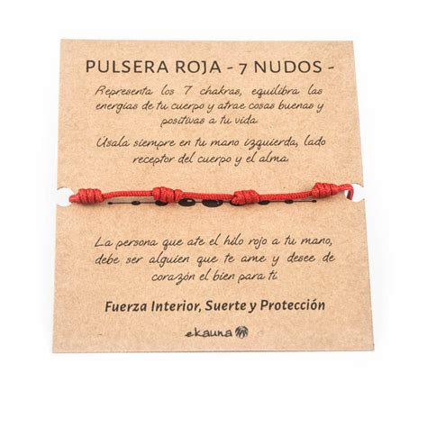 pulsera siete nudos significado|Pulsera roja de 7 nudos : Significados Espirituales y。